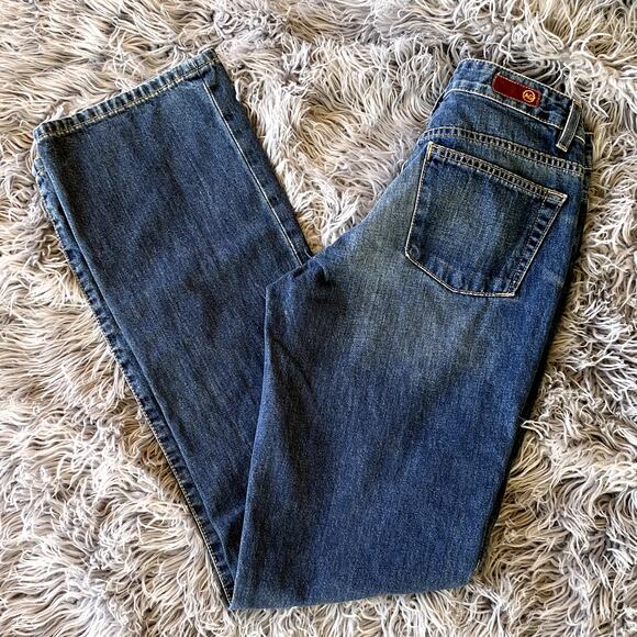 Adriano Goldschmied The Gemini Boot Cut Medium Denim Jeans Womens 28R Cotton - Picture 4 of 8